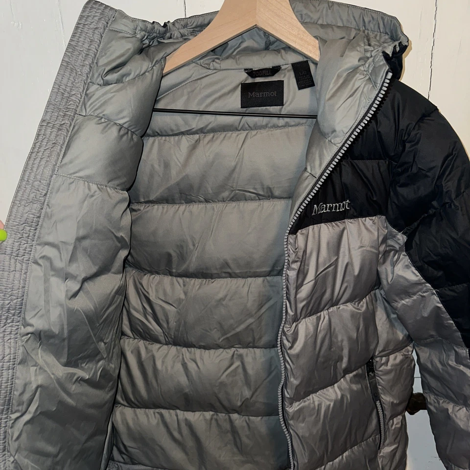 Marmot Youth Large 700 Fill Down Jacket Black and Gray - Image 3 of 4
