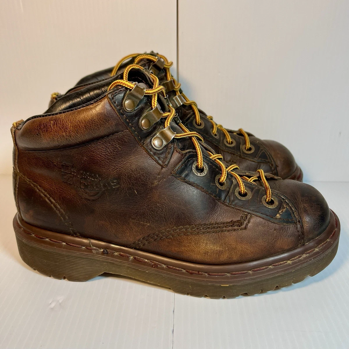 Dr. Martens 8287 Dark Brown Leather Monkey Boots Mens Size 15 US UK 14 Lug Sole Dr Martens 8287 Made in England Smoke Grizzly Leather We  main image 3