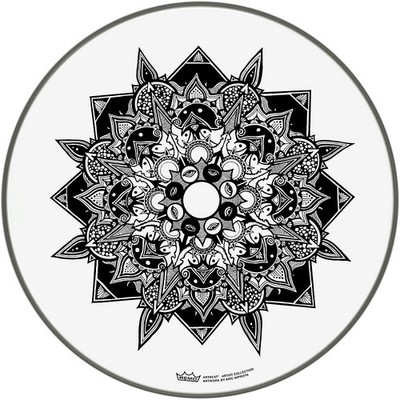 Remo ArtBEAT Aric Improta, Disillusion Artist Collection Drum Head, 16''