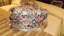 Samantha Brown Quilted Weekender Summer Travel Around the world NWOT 12 Pockets