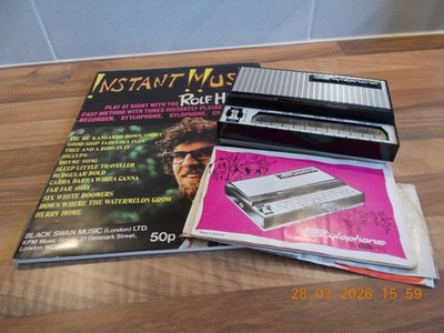 Vintage Stylophone , instructions,music book and original 7''record