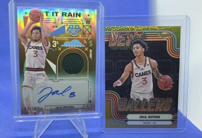 2025 Bowman Best U Jalil Bethea Let It Rain Gold Auto #3/50 Best Ballers # 65/75