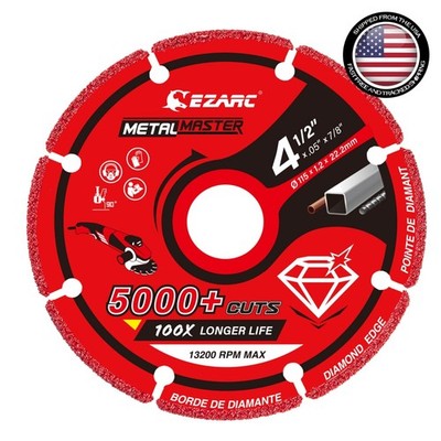 Diamond Cutting Wheel 4.5 x 7/8 - 5000+ Cuts, High Precision Performance