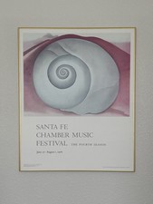 Poster Georgia O'Keefe 1976 Santa Fe Chamber Music Festival La quarta stagione *LEGGI