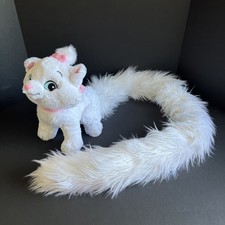Aristocats Marie Cat 12" Plush Long Fluffy Tail 48" Disney Parks Exclusive