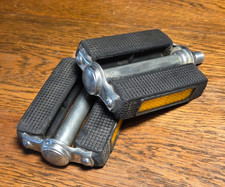 Vintage Schwinn Approved Union U10 Germany 1/2" Bike Block Pedals w/ Reflectors
