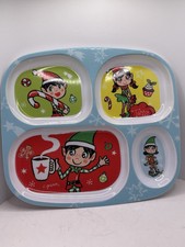 Citrus Grove Christmas Elf Childs Divided Melamine Tray