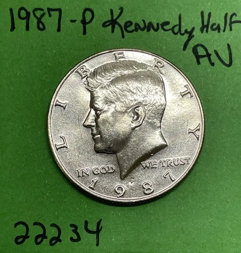 1987-P Kennedy Half Dollar 50c CN-Clad AU About Uncirculated Coin