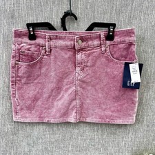 NWT GAP Corduroy Mini Skirt 28/6P Wispy Mauve 5 Pockets Notched Back Waist 59