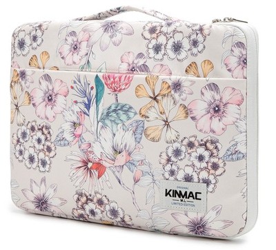 Kinmac 360° Protective Laptop Sleeve Case Bag Cover 15.6 inch-16 inch, Floral