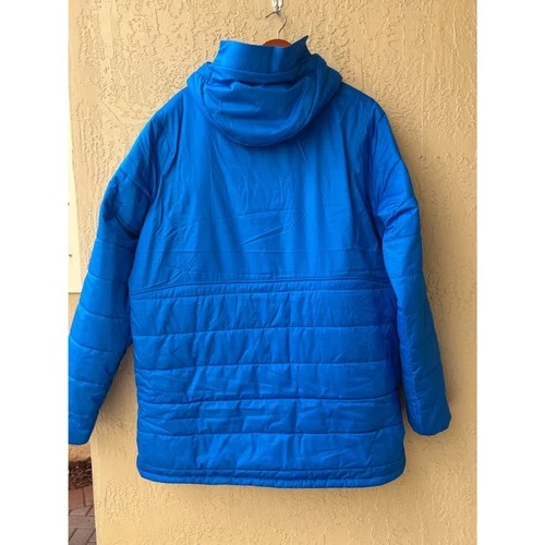 PUMA LIGA Sideline Bench Jacket Men's XL Blue Hooded Puffer warmCELL NWT image 2