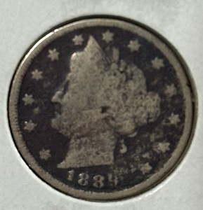 ^ 1889 Liberty "V" Nickel     ^^  VERY GOOD  ^^    137 YRS OLD     3794