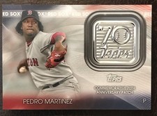 2021 Topps 70th Anniversary Manufactured Logo Pedro Martinez #70LP-PM Patch HOF