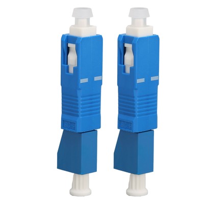 2x Fiber Adapter SC Male To LC Female Low Loss High Accuracy Widely Used SM 9 CB