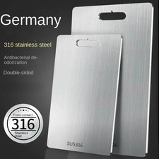 Stainless Steel Cutting Board Double-Sided Titanium Chopping Board for Kitchen