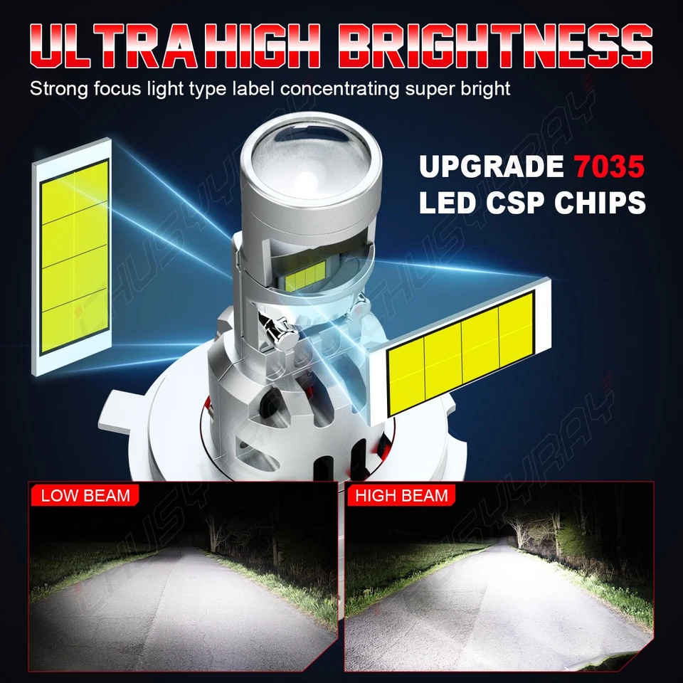Ультра яркая светодиодная лампа высокого/низкого уровня для Yamaha WR250R/X 2008-2020 и WR400F 1998-2000 - Изображение 4 из 4