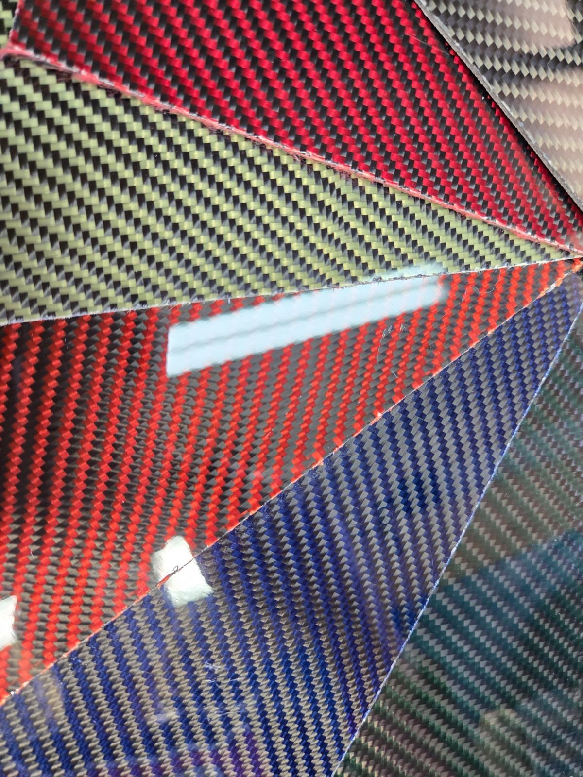 12"x36"x1/8" 2x2 Twill Carbon Fiber Fiberglass Sheet Panel Gloss BOTH Sides