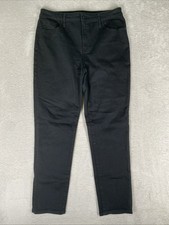 Chico's So Slimming Girlfriend Slim Ankle Jeans Size 1 Women's 8-10 Black Pants