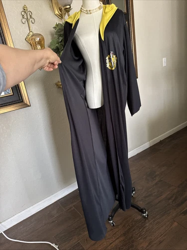 Unisex Adult Hogwarts Cloack Robe Deluxe Harry Potter Wizard Costume Underboss - Picture 10 of 12