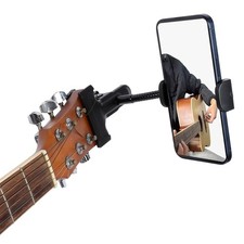 Guitar Head Phone Holder Mount for Live Broadcast/Viewing Lessons, Cell Phone...
