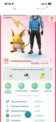Pokémon Acc GO   Lvl 38   23 Legendary, 29  Shiny 