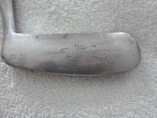 Stainless Vintage Golf Club Otey Crisman 34H Putter w/ Hickory Shaft Selma,Ala
