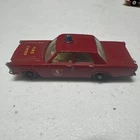 Vintage Lesney Matchbox Series No. 55/59 Ford Galaxie Red Fire Chief Car