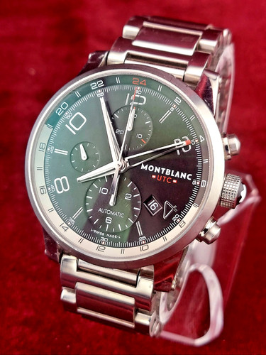 Montblanc Timewalker UTC Chronograph 7263 43mm Men's Swiss GMT Watch w/ Extras!!