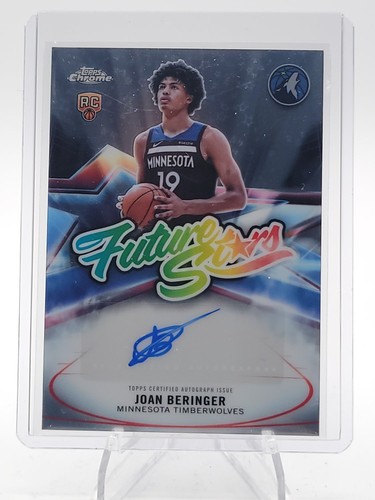 JOAN BERINGER 2025-26 TOPPS CHROME UPDATE FUTURE STARS ROOKIE RC AUTO Q7830