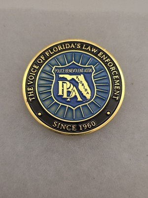 Florida's Law Enforcement PBA Challenge Coin