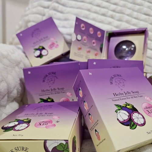 4x Herbal Face Soap | Thai Jelly Soap Collagen X10 | Brightening & Acne Care 70g - Picture 13 of 13
