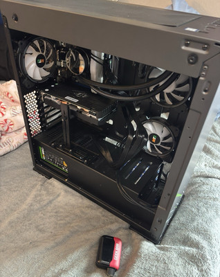 Custom/Whitebox Custom Built Black Tower Gaming Desktop PC with Liquid Cooling