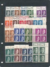 Stamp Germany Mi 781-799 Sc 506-24 Block 1941 Wwii War Hitler Corner R Set Mnh