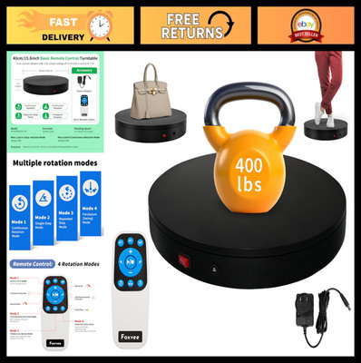 Motorized 360° Rotating Display Stand, Speed Adjustable Turntable for Photograph
