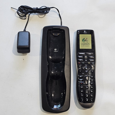 Logitech Harmony 900 Touch Screen Remote Control With Dock Black Tested & Ready