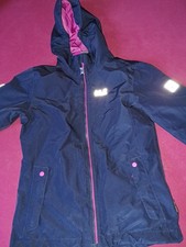 Jack Wolfskin 3in1-Jacke Größe 140 Mädchen Dunkelblau/Pink Wie Neu