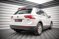 Heckansatz Diffusor Passend FüR VW Tiguan Mk2 Schwarz-Rot