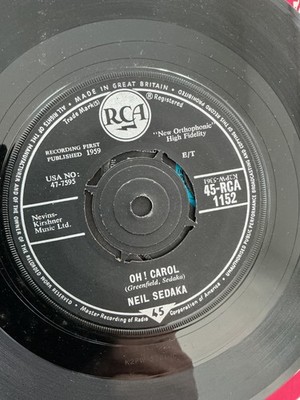 Neil Sedaka.   Oh Carol. .  7'' Vinyl.  1964  RCA. Records