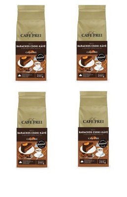 (4) CAFE FREI PEACH SCHOKOLADENGESCHMACK GEMAHLENE KAFFEEMISCHUNG - 4 X 200 G...