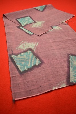 Vintage Japanese Silk Kimono Fabric Textile Remnant Craft Material 34.6''/CP43/50