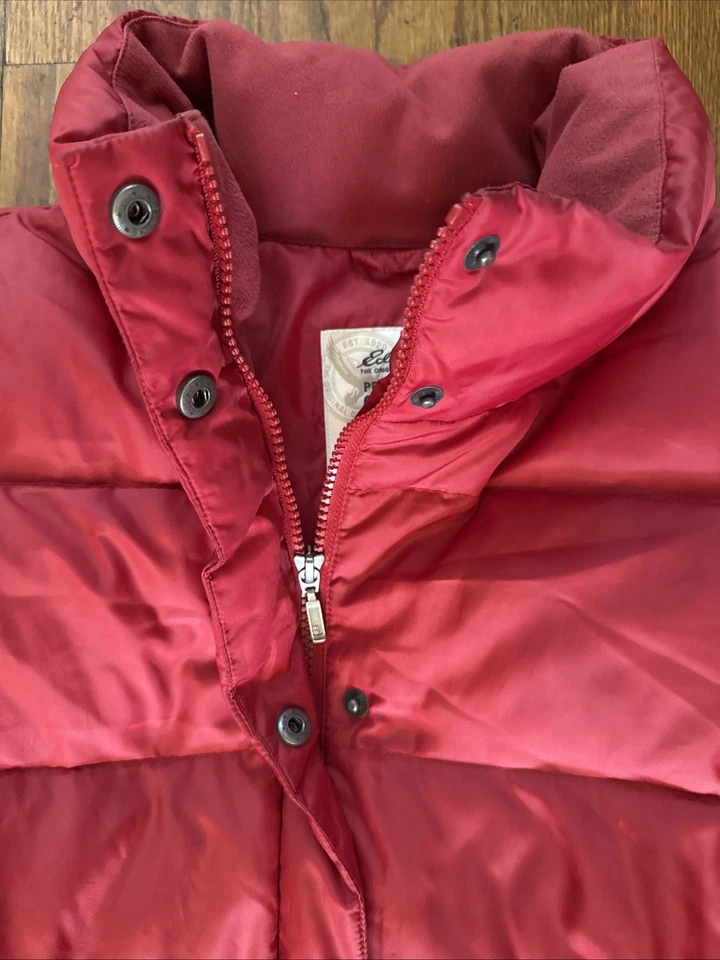 Eddie Bauer Womens Premium Down Red Puffer Jacket Size XXL - Image 3 of 4