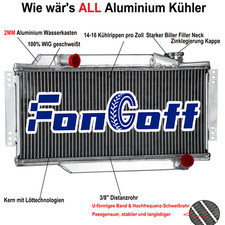 2 Reihig Aluminium Kühler Für Triumph Spitfire MK3 MK4 1500 1964-1980 NEU DE