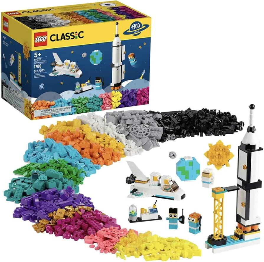 LEGO Classic 11022 Scatola di mattoncini per missione spaziale