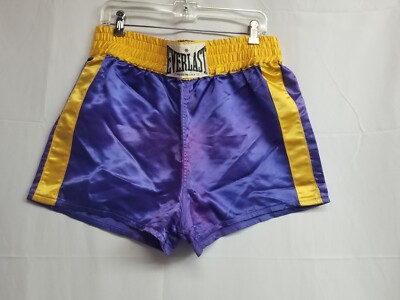 Short De Boxe Everlast 23 Pouces - Pour Entraînement Et Combat - Coupe Classique Noir/blanc