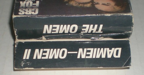 The Omen & Damien - Omen II VHS LOT (OF 2) CBS FOX '70s Horror - Picture 6 of 7