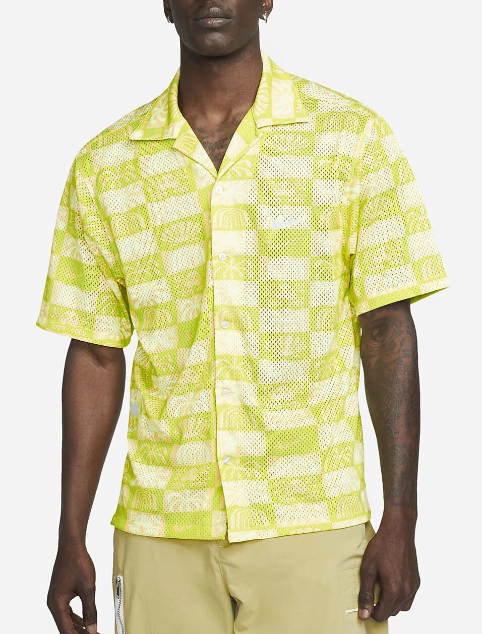 Nike Dri-Fit Shirt Spring Beach Short Sleeve DV0041-294 US Men Size Large $85