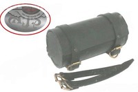 AJS Anpassbare Echtes Schwarzes Leder Werkzeugrolle Tasche AJS Motorrad GEC