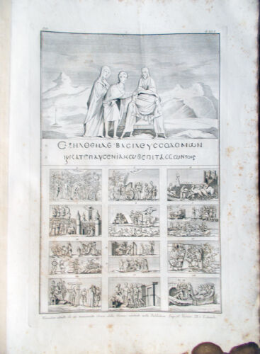 ✅ Print Incision 1850s Miniatures For Manuscript Greek Of Genesis Wien Tav.xix - Picture 1 of 1