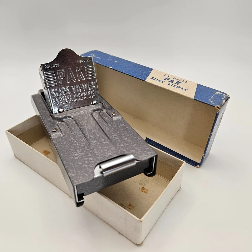 Visor de diapositivas vintage años 60 La Belle PAK 35mm excelente coleccionable, caja original Foto 2 de 4