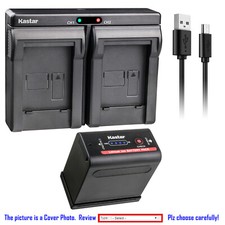 Kastar Battery Dual USB Charger for BP-970G BP-975  Canon UC-V300 UC-X1 UC-X1Hi